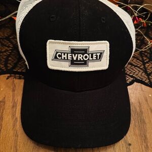 Chevrolet Black and White Trucker Hat